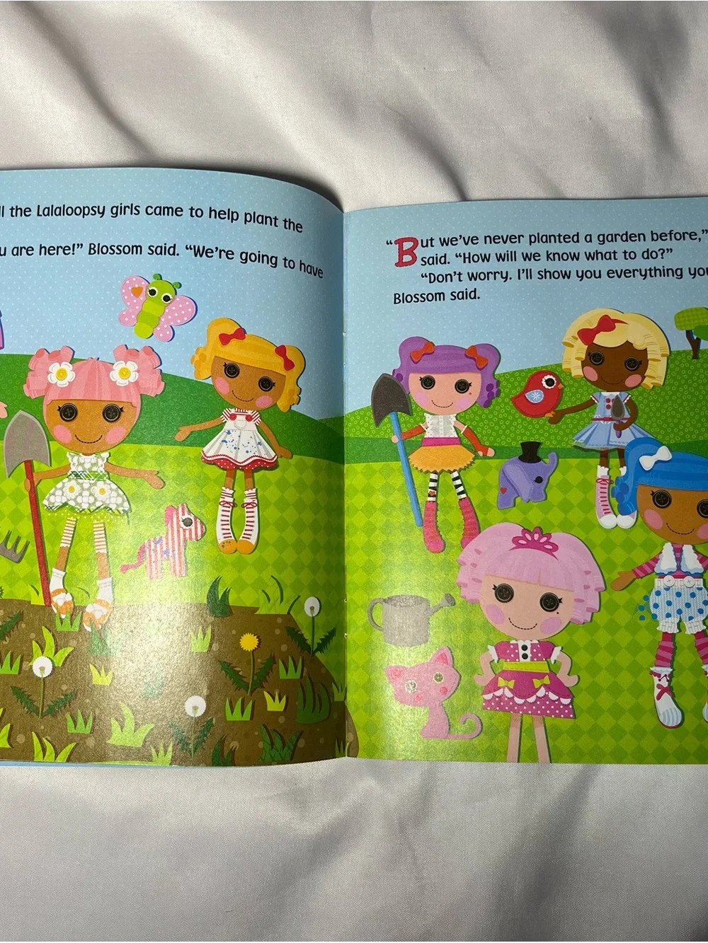 Lalaloopsy Let’s Grow a Garden! Paperback Book 2012 Scholastic Lauren Cecil
